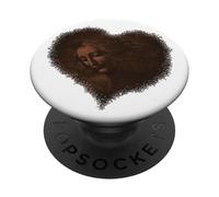 La Scapigliata Cuore Leonardo Davinci Marrone Rinascimento Lady PopSockets PopGrip Adesivo