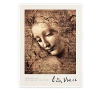 La Scapigliata Poster di Leonardo da Vinci 13 x 18 cm Beige Quadri Decorazione per pareti