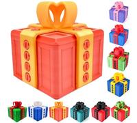 La scatola degli scherzi - Esilarante sfida a vite, confezione regalo con puzzle a sorpresa, divertenti scatole di novità per Halloween, Natale, regali per i festival Orange Gold 1 PCS