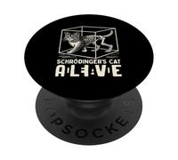 La scatola del gatto morto e vivo di Schrödinger PopSockets PopGrip Adesivo
