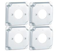 La scatola elettrica della lega galvanizzata quadrata robusta copre 4 pacchetti per le applicazioni industriali delle recinzioni del pannello dello sbocco 4Inch