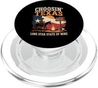 La scelta di Texas Shining Star State In Mind Cowboy Design PopSockets PopGrip per MagSafe