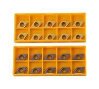 La scelta Un set composto da venti inserti in metallo duro che si adatta perfettamente alle specifiche richieste dalle macchine più diffuse