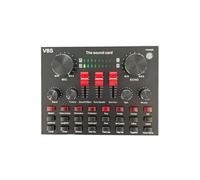 La scheda audio esterna dello studio con il suono chiaro cattura l'ingresso dedicato dei microfoni e non i sistemi di cuffie Latencys