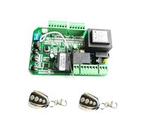 La scheda madre dell'aprimotore for cancello scorrevole versione universale sostituisce il circuito 433,92 Mhz telecomando Rolling Code,Resistenza a tutte le intemperie(2 remote control kit)
