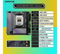 La scheda madre JGINYUE AM5 supporta i processori CPU AMD Ryzen serie 7000 DDR5 memoria RAM a doppio canale ITX B650i Night Devil