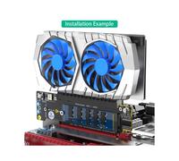 La scheda splitter PCIe X16 a X8 X4 supporta PCIe4.0 per due applicazioni M.2 NVMe Solid Disk e Server