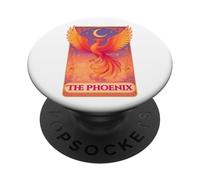 La scheda Tarocchi vintage del lettore Phoenix PopSockets PopGrip Adesivo