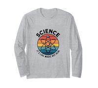 La scienza come la magia, ma Atomo reale Divertente Apprezzamento dell'insegnante Maglia a Manica