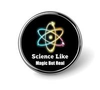 La scienza come la magia ma reale Spille per uomo e donna Distintivo alla moda Spille da bavero per feste e matrimoni