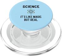 La scienza è come un regalo magico per studenti di fisica PopSockets PopGrip per MagSafe