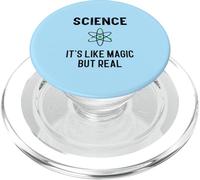 La scienza è come un regalo magico per studenti di fisica PopSockets PopGrip per MagSafe