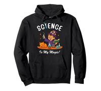La scienza è la mia magia per tornare a scuola STEM Mago Insegnanti Bambini Felpa con Cappuccio