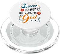 La scienza è lo studio del lavoro manuale di Dio, cristiano PopSockets PopGrip per MagSafe
