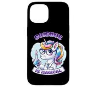 La scienza è magica atmosfera da unicorno Custodia per iPhone 15