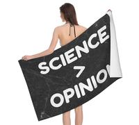 La scienza è più importante dell'opinione Asciugamano da spiaggia Resisten