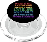 La Scienza È Reale Nero Vive Amore Materia Gay Orgoglio PopSockets PopGrip per MagSafe