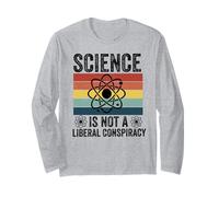 La Scienza Non è Una cospirazione liberale Politica retrò Vintage Maglia a Manica