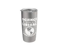 La scienza non è una cospirazione liberale - Politica scientifica divertente Bicchiere termico in acciaio inox doppia parete