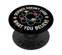 La scienza non si preoccupa di ciò che credi Atomo di fisica divertente PopSockets PopGrip Adesivo