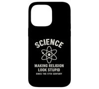 La scienza rende la religione stupida dal XVII secolo Custodia per iPhone 14 Pro Max