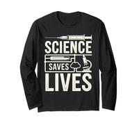 La Scienza Salva Vite Biologia Chimica Scienziato Sanità Maglia a Manica