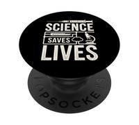 La scienza salva vite Biologia Chimica Scienziato Sanità PopSockets PopGrip Adesivo