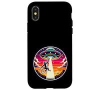 La scimmia ha rapito il rapimento spaziale alieno della navicella spaziale Custodia per iPhone X/XS