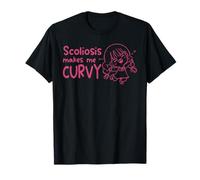 La scoliosi Mi Rende Curvy Divertente consapevolezza della scoliosi Maglietta
