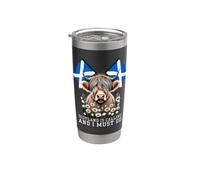 La Scozia chiama e devo andare in vacanza alle mucche delle Highland Bicchiere termico in acciaio inox doppia parete