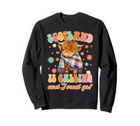 La Scozia Sta chiamando e Devo Andare Scozzese Viaggio Highland Cow Felpa