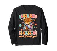 La Scozia Sta chiamando e Devo Andare Scozzese Viaggio Highland Cow Maglia a Manica