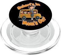La scuola è fuori dalla mamma - Funny School Start Design PopSockets PopGrip per MagSafe