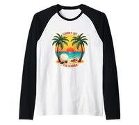 La scuola è fuori per l'estate insegnante studente vintage spiaggia retrò Maglia con Maniche Raglan
