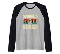 La Scuola è Fuori per L'Estate Occhiali da Sole retrò Vacation Vibes Maglia con Maniche Raglan