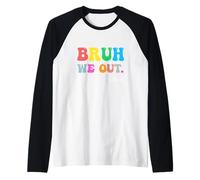 La Scuola è Fuori per L'Estate Occhiali da Sole retrò Vacation Vibes Maglia con Maniche Raglan