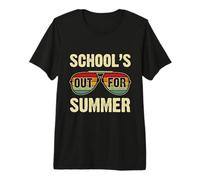 La Scuola è Fuori per L'Estate Occhiali da Sole retrò Vacation Vibes Maglietta Premium