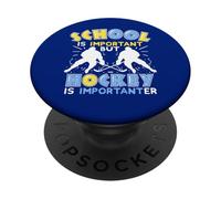 La scuola è importante, ma l'hockey è importante PopSockets PopGrip Adesivo