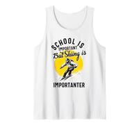 La Scuola è Importante, ma Sciare è importantissimo Sci Divertente Canotta