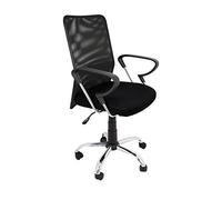 La sedia Spagna Salamanca Sedia di Ufficio senza poggiatesta, Poliestere, Nero, 51.50 X 113 x 63.50 cm