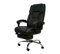 La Sedia Spagnola Pontevedra Sedia Da Ufficio, Finta Pelle, Nero, 64 X 67 X 124 Cm