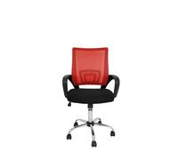 La sedia spagnola Ribadeo Sedia di Ufficio senza poggiatesta 61x58x89 cm rosso