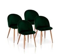 La Sedia Spagola Pedraza Sedia, Tessuti, Verde Bottiglia, 77 cm (altezza) x 46 cm (larghezza) x 47 cm (profondità)
