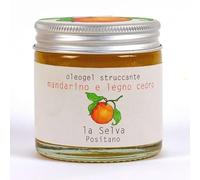 La Selva Positano Oleogel Struccante Mandarino e Legno di Cedro, Detergente Viso Botanico, Formula Olio-Latte Trasformativa, con Olio di Mandorle e Jojoba