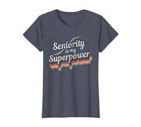 La Seniority è la mia Superpotenza Design Seniority Maglietta, Donna, Pervinca, XL