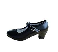La Señorita Flamenco Scarpe sevillane Principessa Nero Bambini o Le Donne