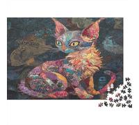 La sfinge è come un gatto puzzle in legno 1000 pezzi, 1000 pezzi puzzle per adulti puzzle per adulti opere d'arte puzzle gioco familiare 1000 pezzi (75 x 50 cm)