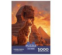 La Sfinge e il Gatto Jigsaw 1000Pcs Cute Animales Adulti E Bambini Gioco Familiare Impossible 38x26cm/1000pcs