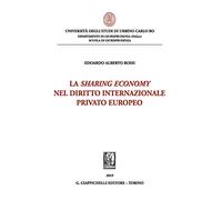 La sharing economy nel diritto internazionale privato europeo