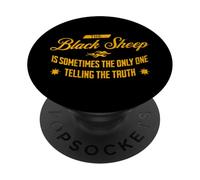 La sheep nera è sometimes the only one telling the truth PopSockets PopGrip Adesivo